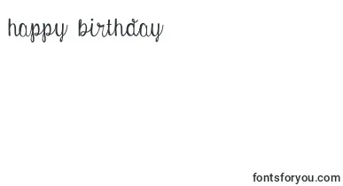 AustieBostEnvelopes font – Happy Birthday Fonts